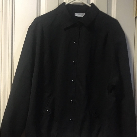 Alfred Dunner Women’s Black Jacket Size 18 Excellent Condition Heavy Blouse 1X - Picture 7 of 13
